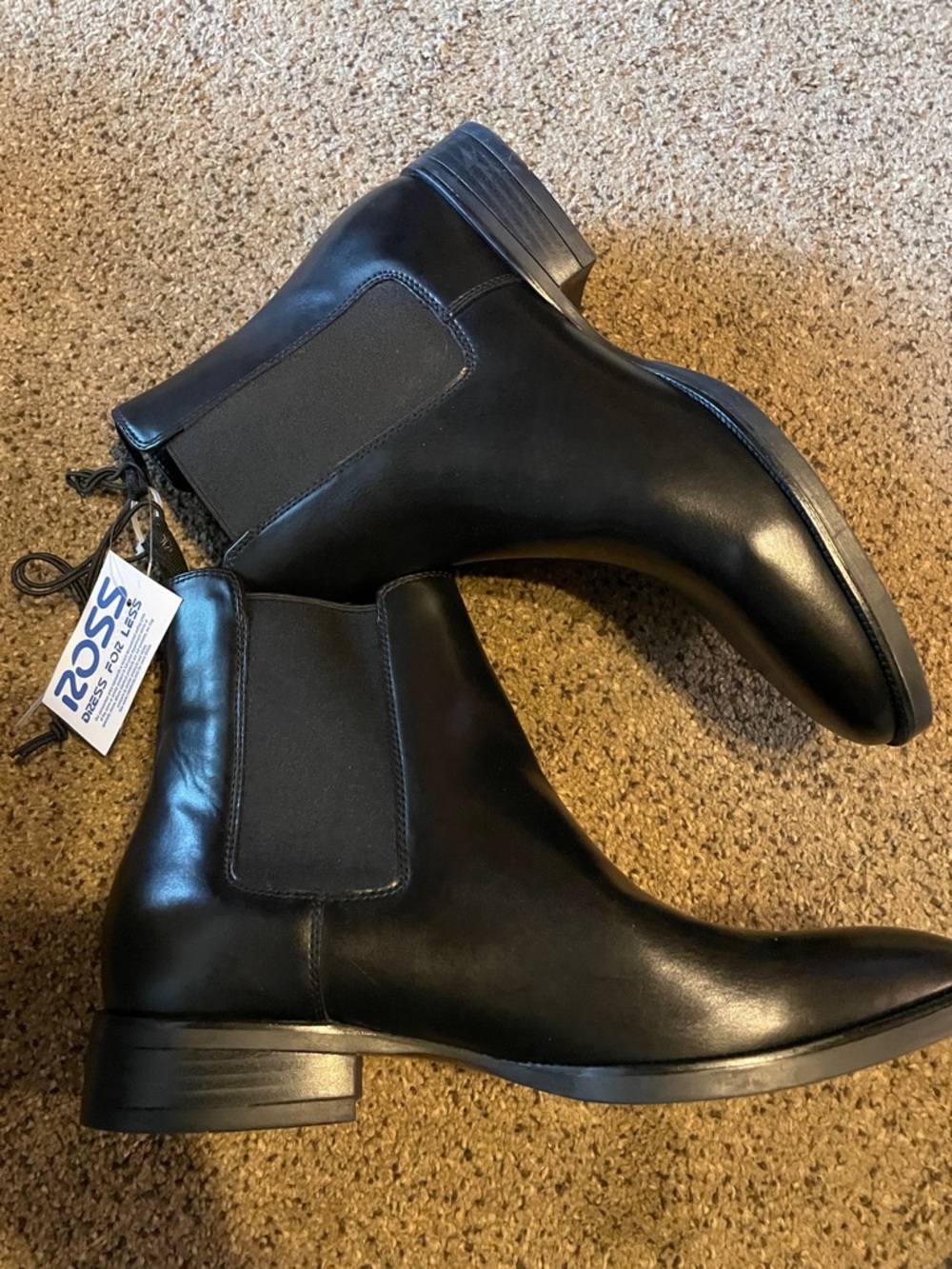 Calvin Klein Black Leather Chukka Boots for Men